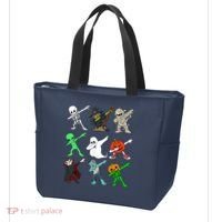 Halloween Dabbing Skeleton Witch And Monsters Tote Bag thumb 3