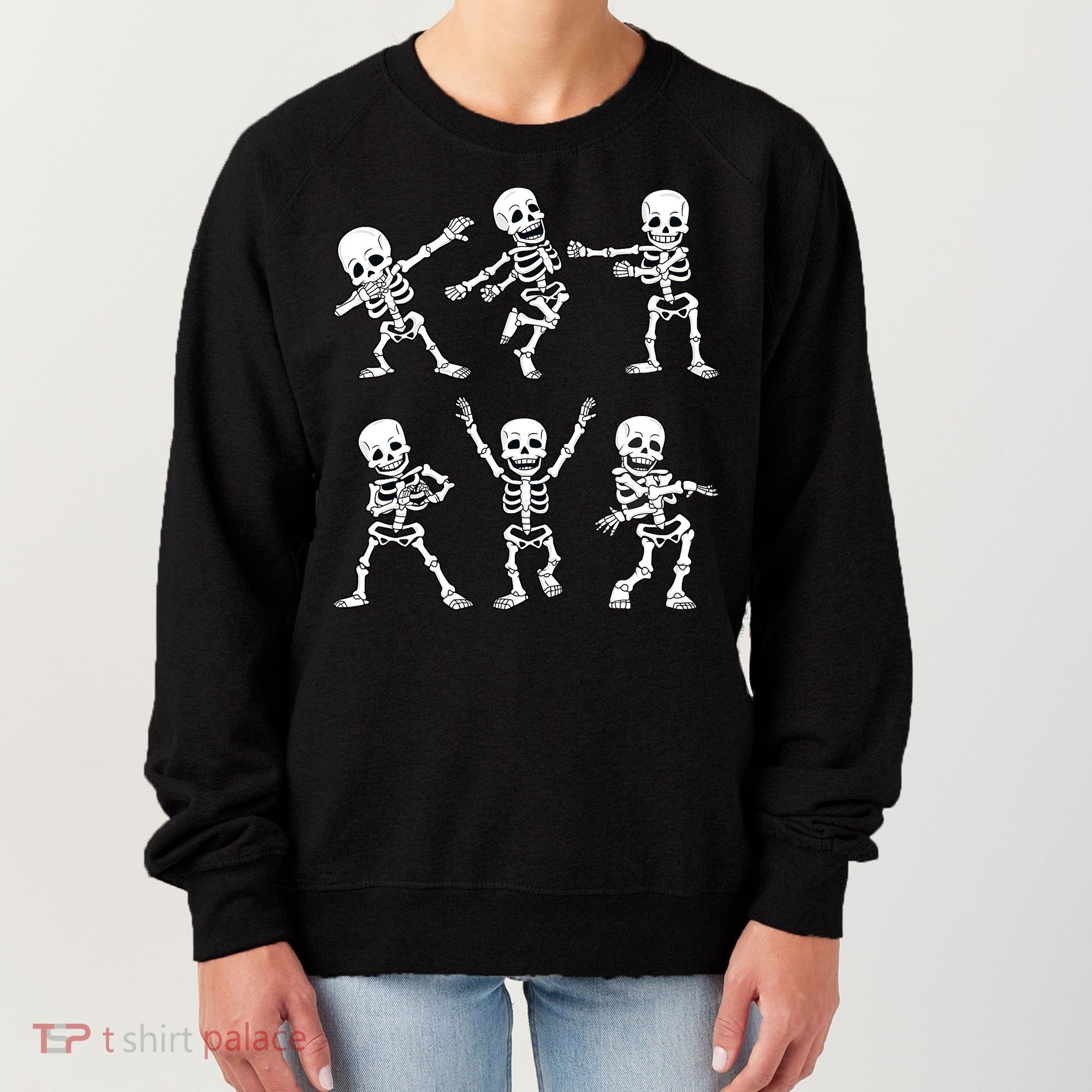 Halloween Dancing Skeletons Dance Challenge Women's Sweatshirt
