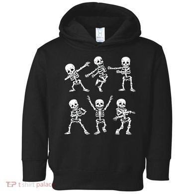 Halloween Dancing Skeletons Dance Challenge Toddler Hoodie
