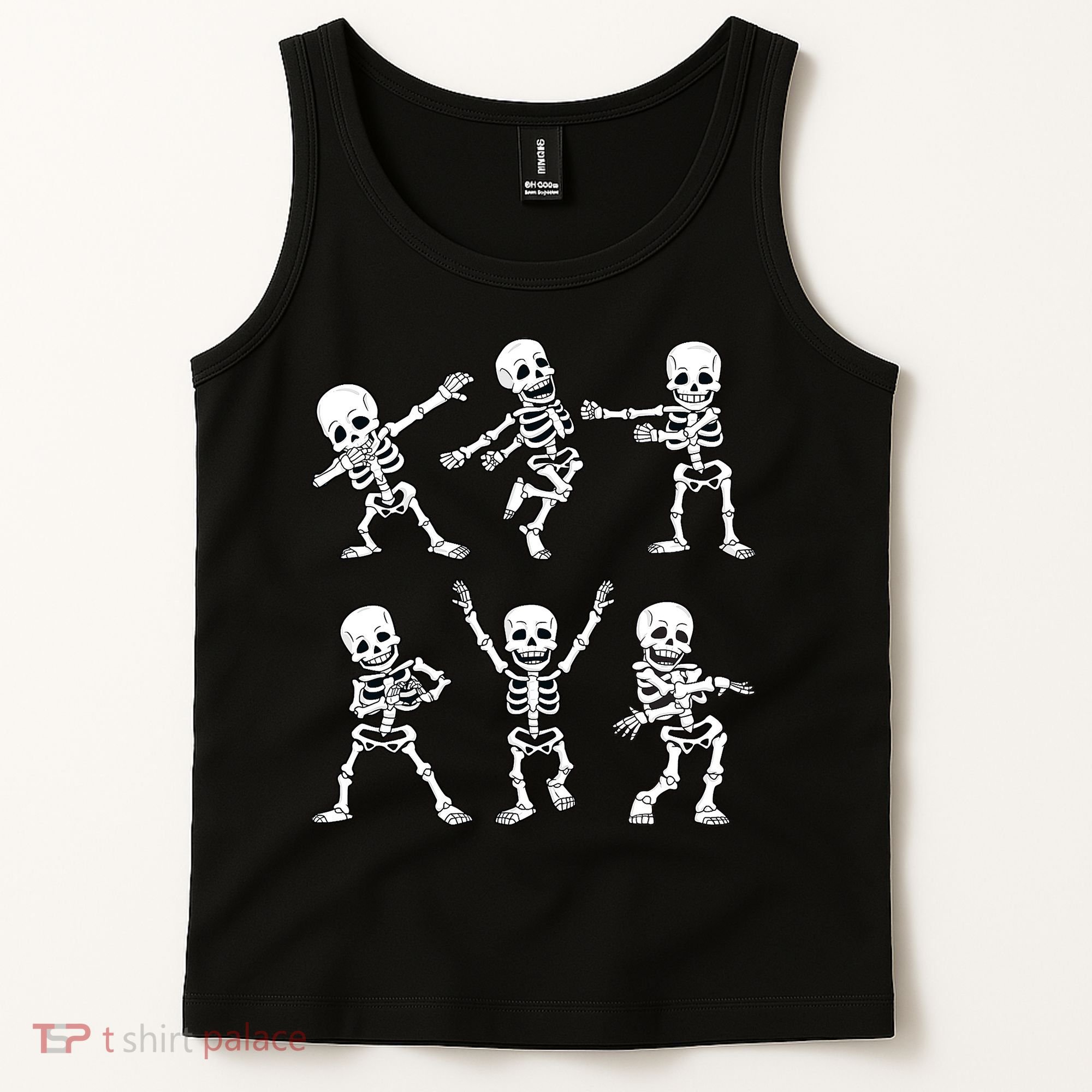 Halloween Dancing Skeletons Dance Challenge Tank Top