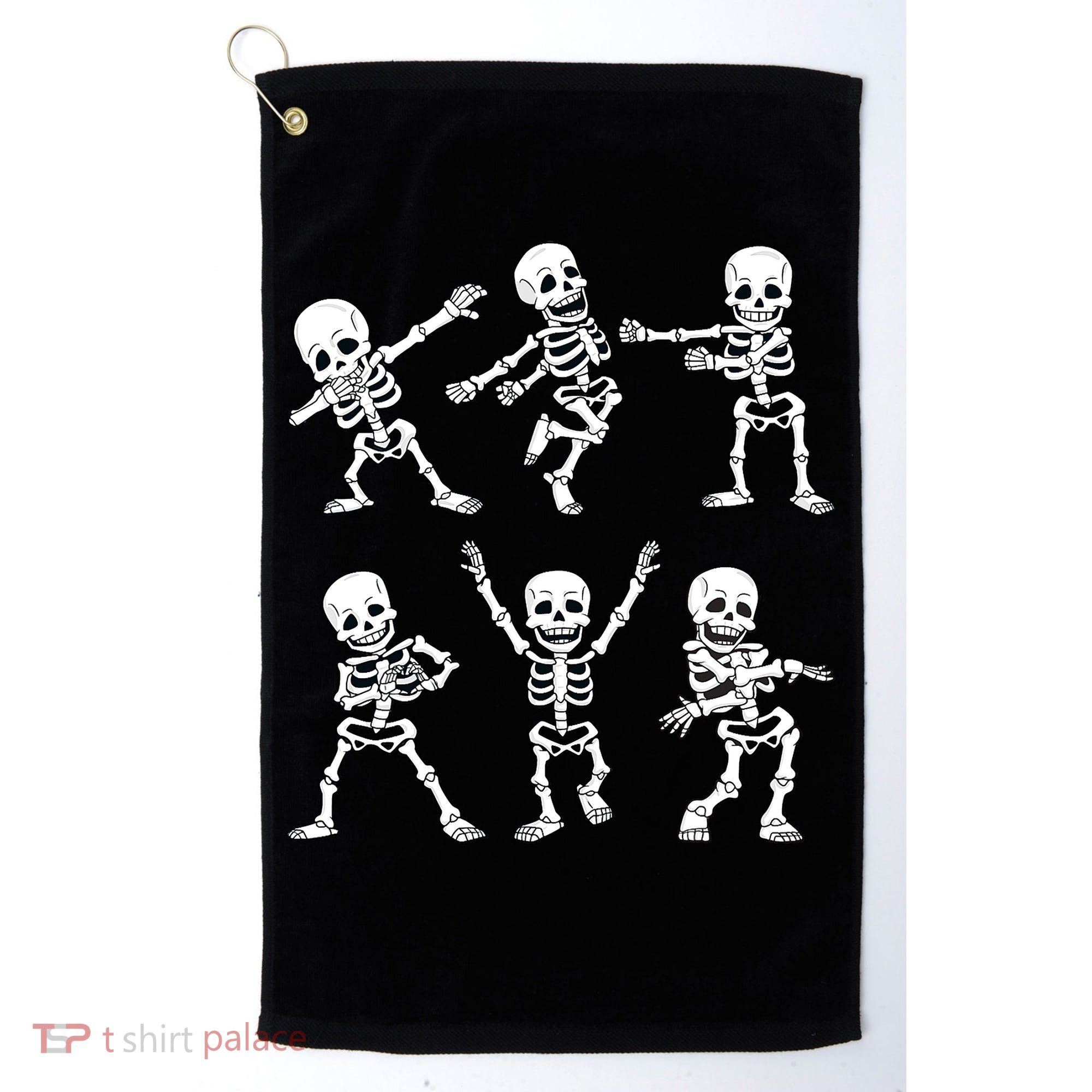 Halloween Dancing Skeletons Dance Challenge Golf Towel