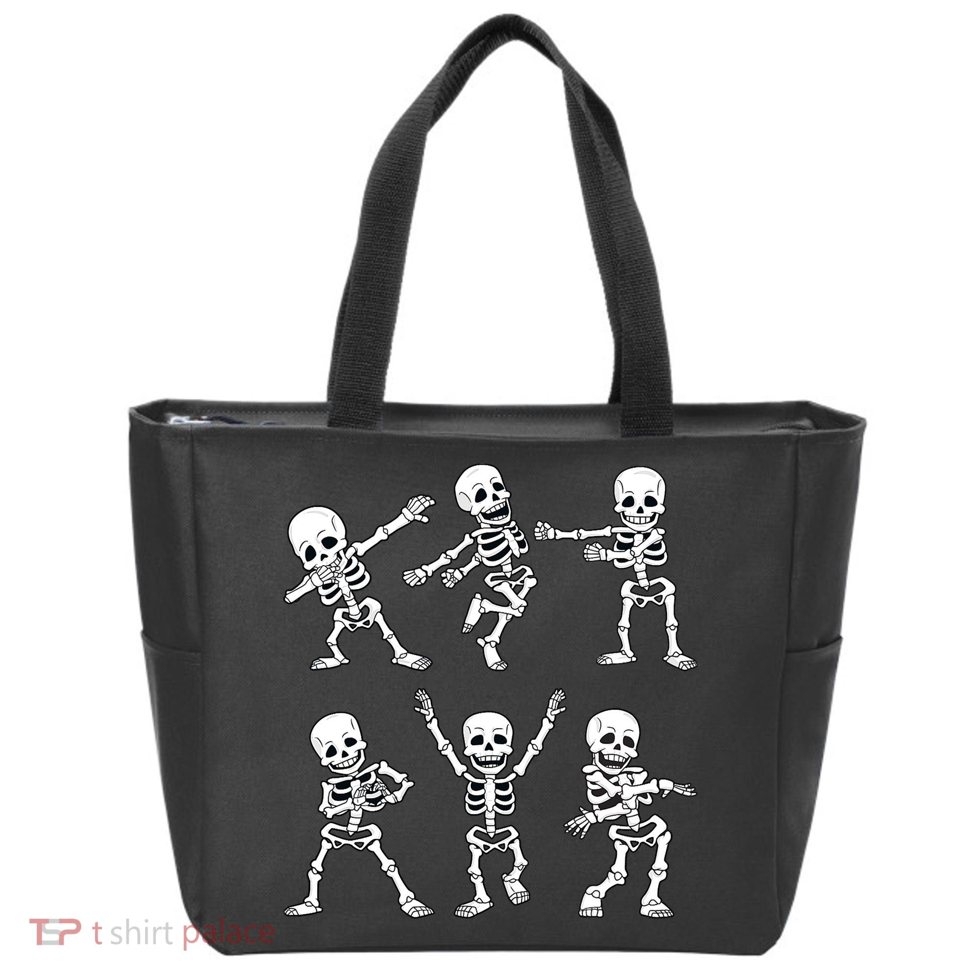 Halloween Dancing Skeletons Dance Challenge Tote Bag