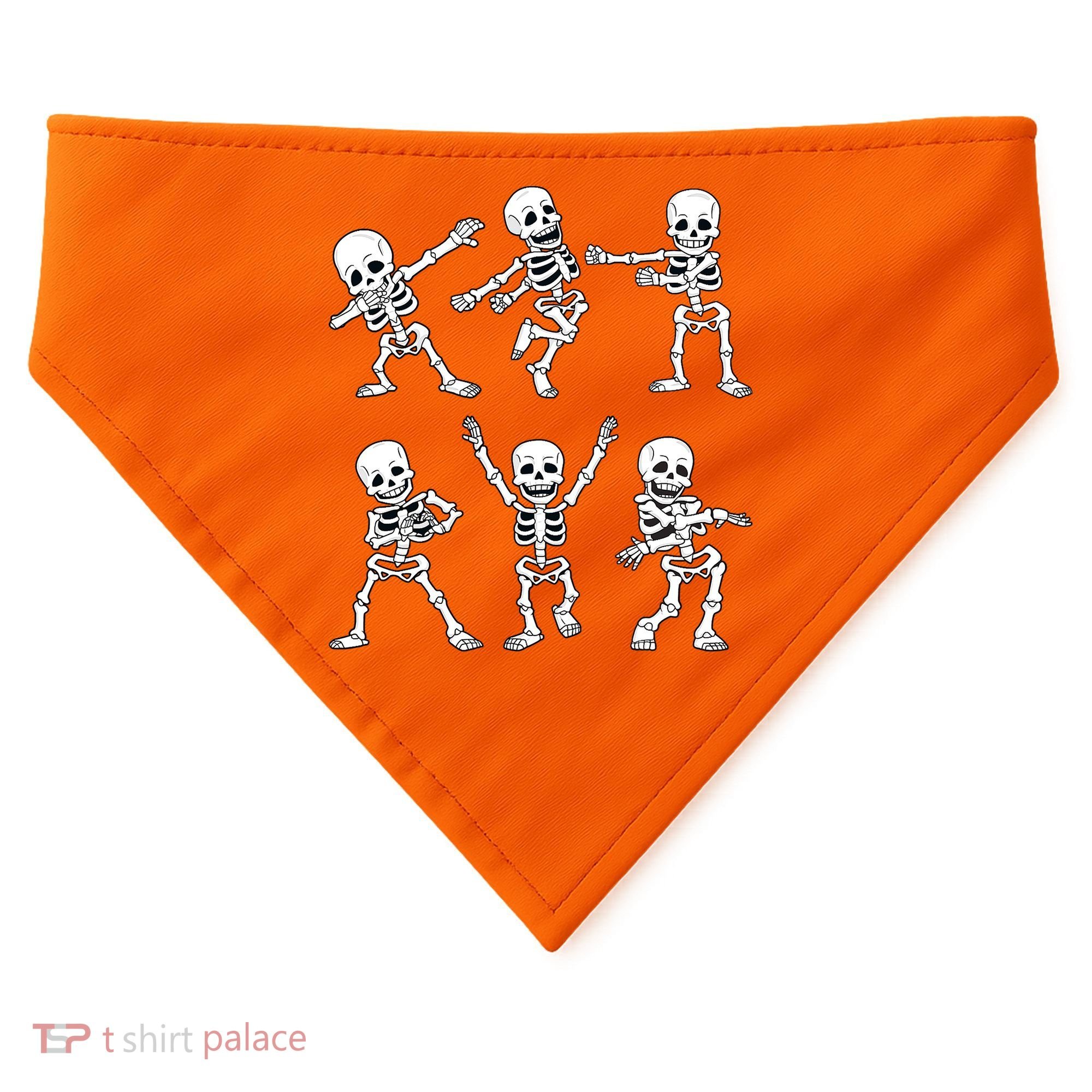Halloween Dancing Skeletons Dance Challenge USA-Made Doggie Bandana