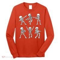 Halloween Dancing Skeletons Dance Challenge Long Sleeve Shirt thumb 0