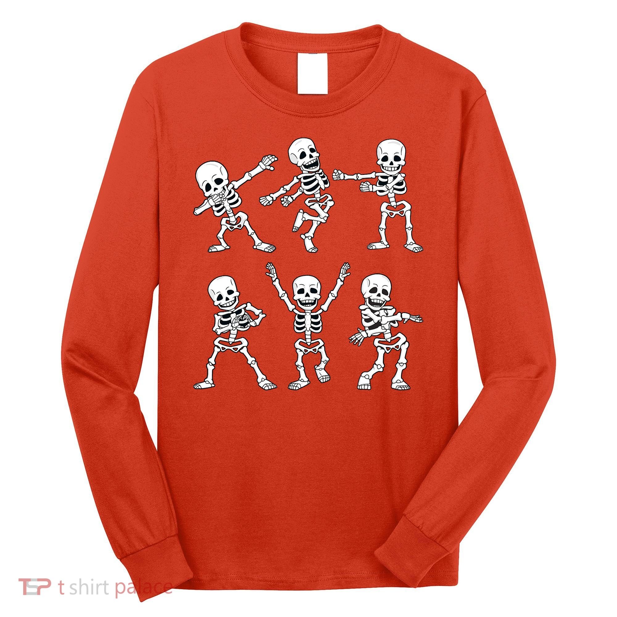 Halloween Dancing Skeletons Dance Challenge Long Sleeve Shirt