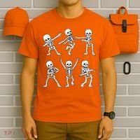 Halloween Dancing Skeletons Dance Challenge T-Shirt thumb 6