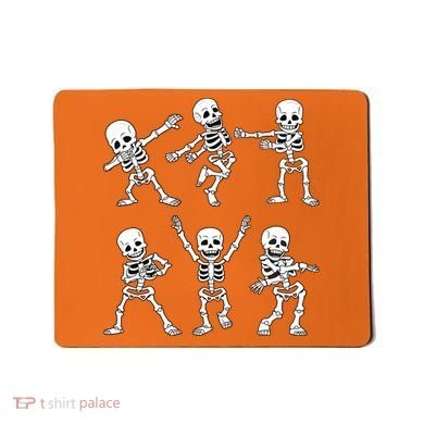 Halloween Dancing Skeletons Dance Challenge Mousepad