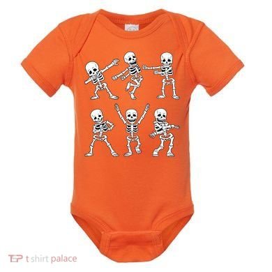 Halloween Dancing Skeletons Dance Challenge Baby Bodysuit