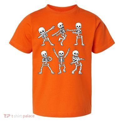 Halloween Dancing Skeletons Dance Challenge Toddler T-Shirt