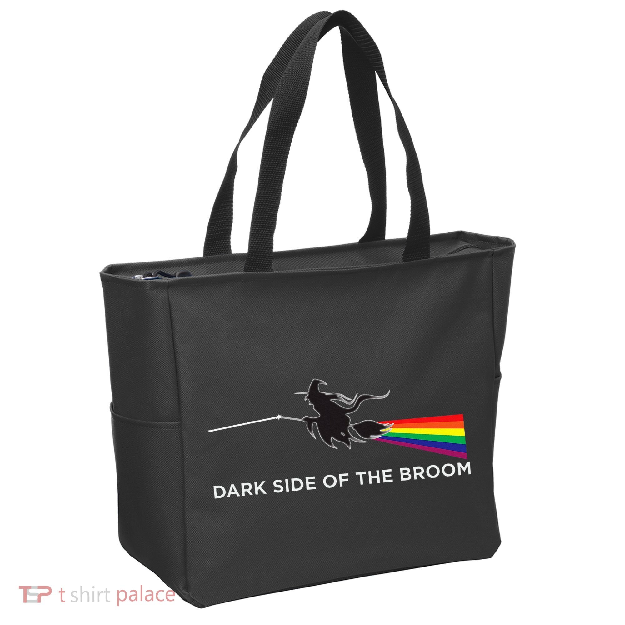 Halloween Dark Side Of The Broom Classic Rock Witch Tote Bag