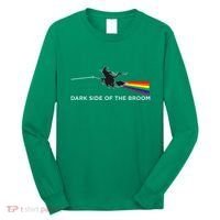 Halloween Dark Side Of The Broom Classic Rock Witch Long Sleeve Shirt thumb 0