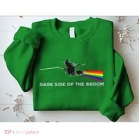 Halloween Dark Side Of The Broom Classic Rock Witch Sweatshirt thumb 2