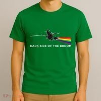 Halloween Dark Side Of The Broom Classic Rock Witch T-Shirt thumb 3