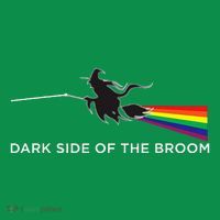 Halloween Dark Side Of The Broom Classic Rock Witch Mousepad thumb 1