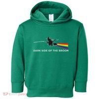 Halloween Dark Side Of The Broom Classic Rock Witch Toddler Hoodie thumb 0