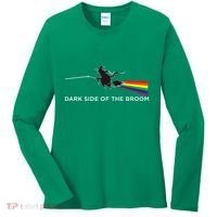 Halloween Dark Side Of The Broom Classic Rock Witch Women's Long Sleeve Shirt thumb 0