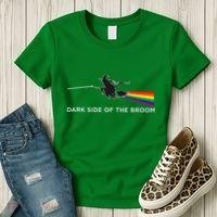 Halloween Dark Side Of The Broom Classic Rock Witch Women's T-Shirt thumb 3