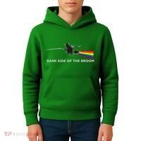 Halloween Dark Side Of The Broom Classic Rock Witch Kids Hoodie thumb 4