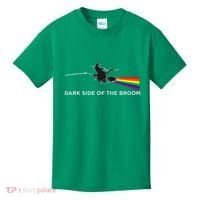 Halloween Dark Side Of The Broom Classic Rock Witch Kids T-Shirt thumb 0