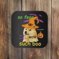 Halloween Doge Shirt Meme Costume Coaster thumb 0