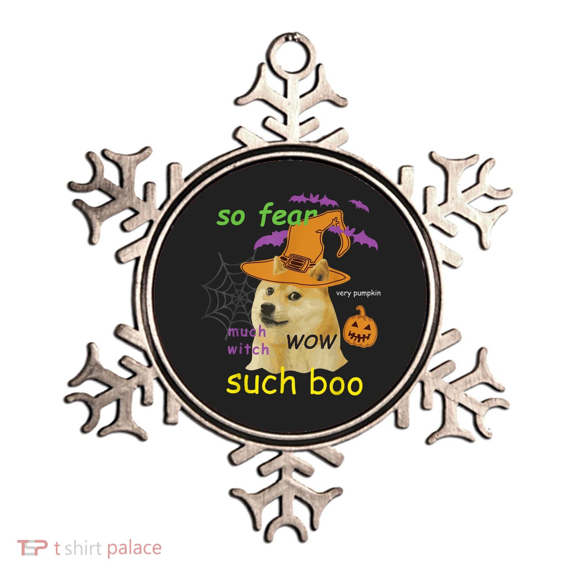 Halloween Doge Shirt Meme Costume Ornament