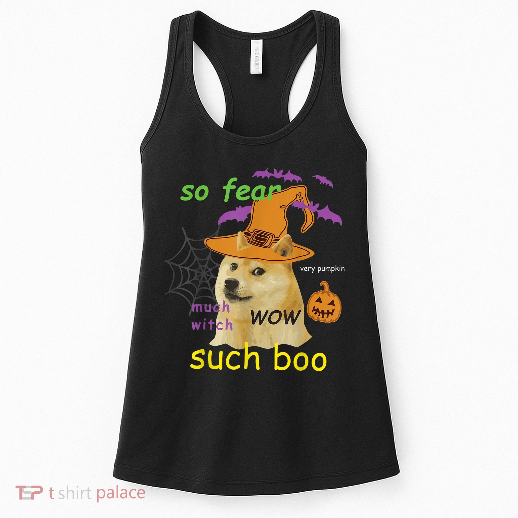 Halloween Doge Shirt Meme Costume Women's Tank Top