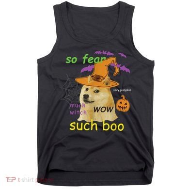 Halloween Doge Shirt Meme Costume Tank Top