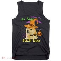 Halloween Doge Shirt Meme Costume Tank Top thumb 0