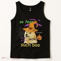 Halloween Doge Shirt Meme Costume Tank Top thumb 2