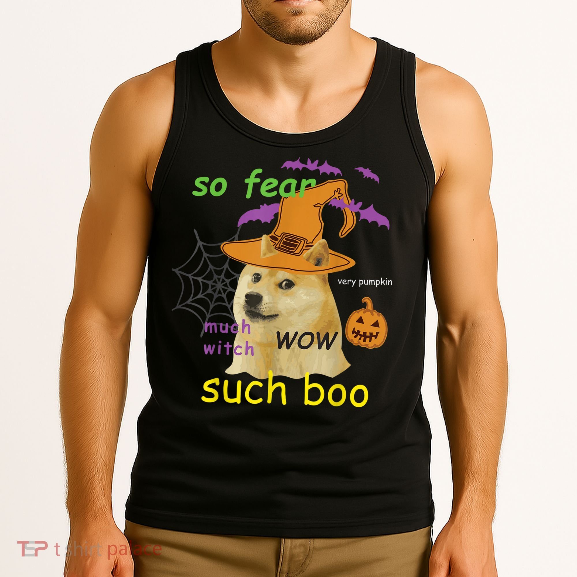 Halloween Doge Shirt Meme Costume Tank Top