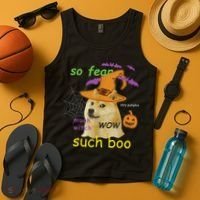 Halloween Doge Shirt Meme Costume Tank Top thumb 4