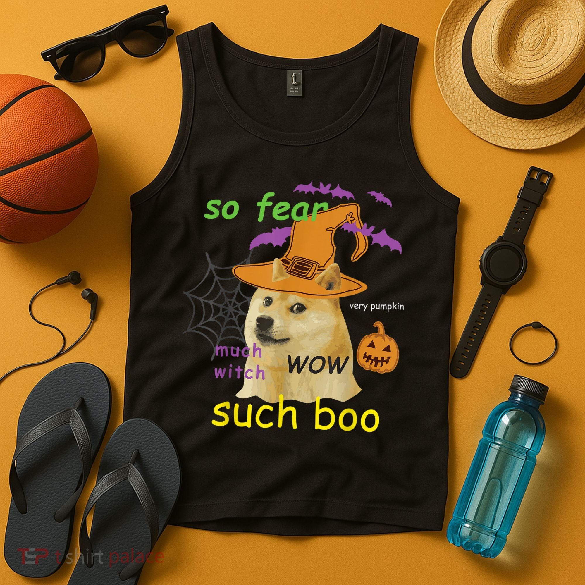 Halloween Doge Shirt Meme Costume Tank Top