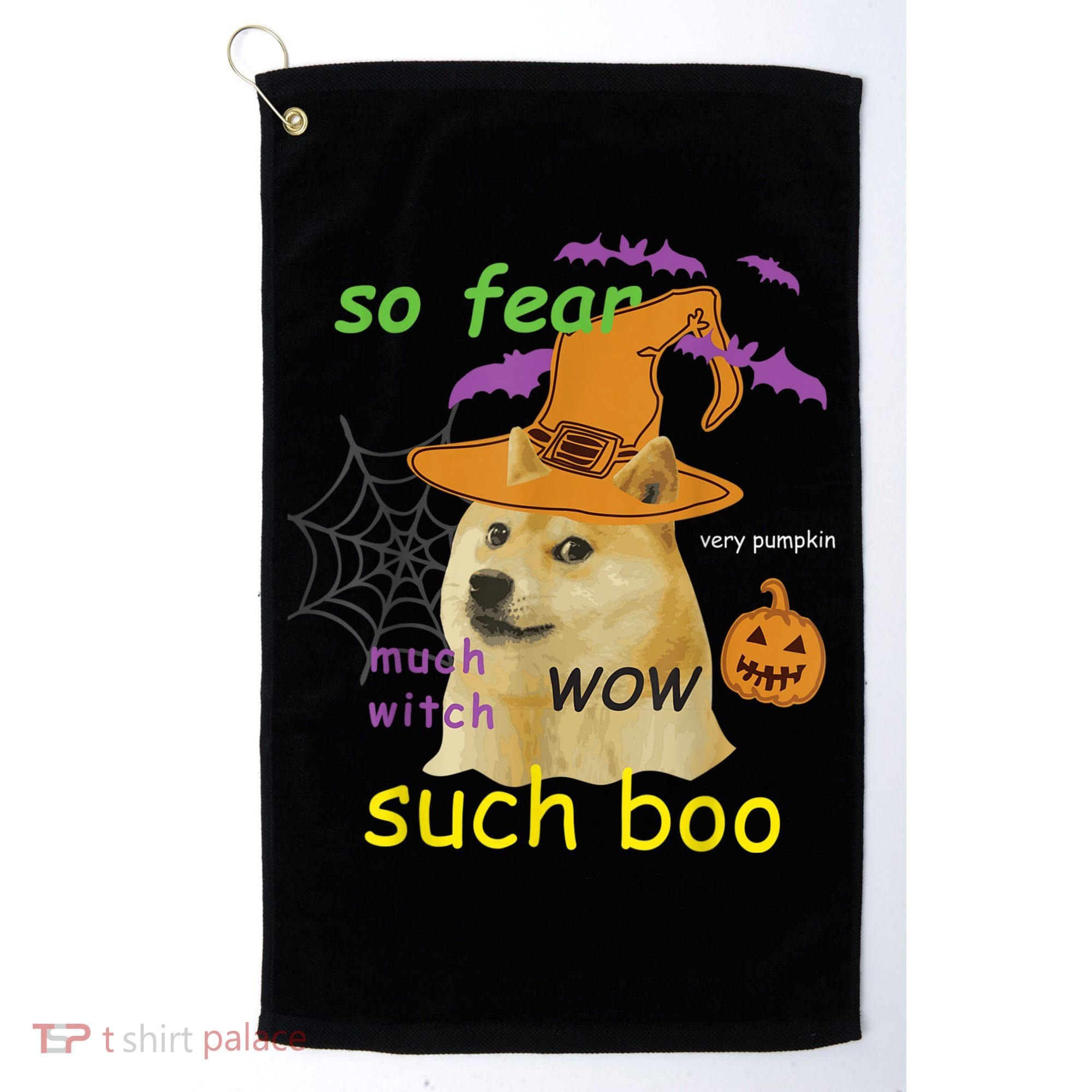 Halloween Doge Shirt Meme Costume Golf Towel