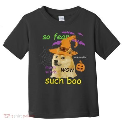 Halloween Doge Shirt Meme Costume Toddler T-Shirt