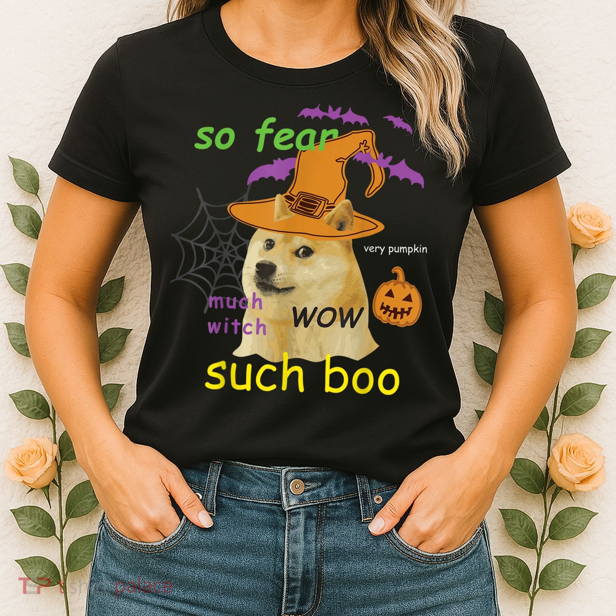 Halloween Doge Shirt Meme Costume Women's T-Shirt
