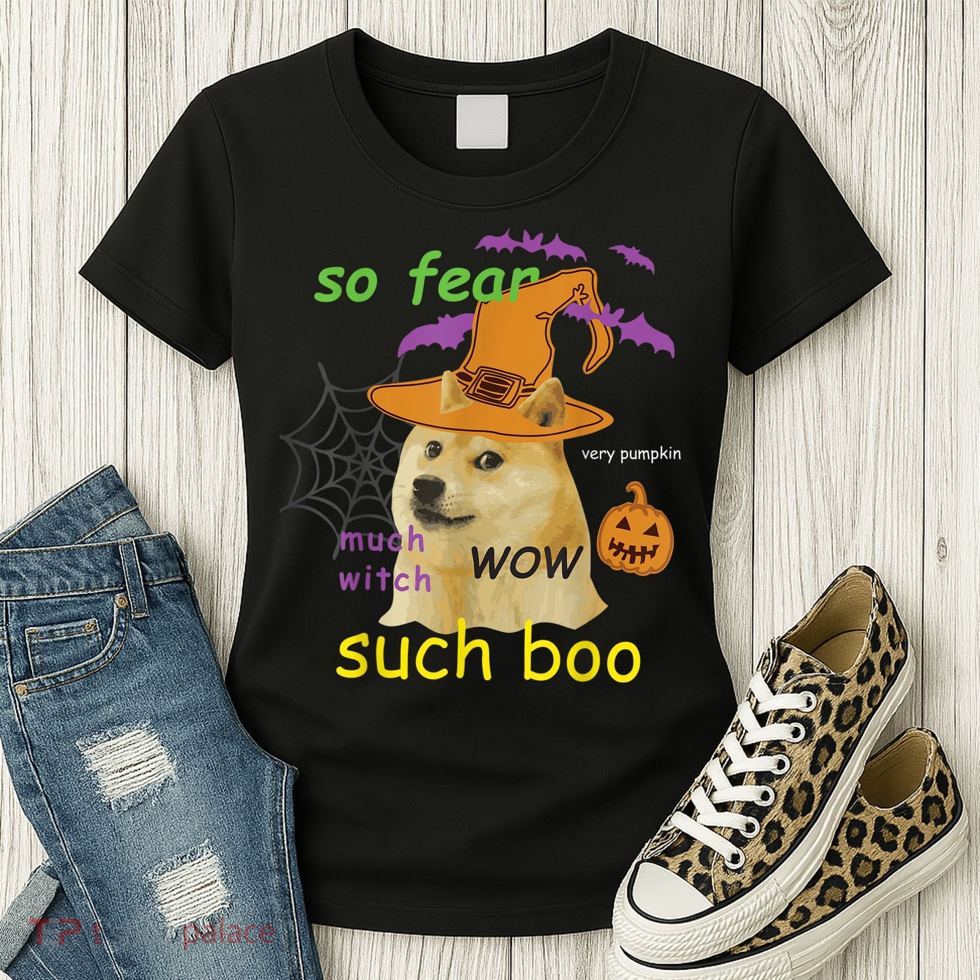 Halloween Doge Shirt Meme Costume Women's T-Shirt