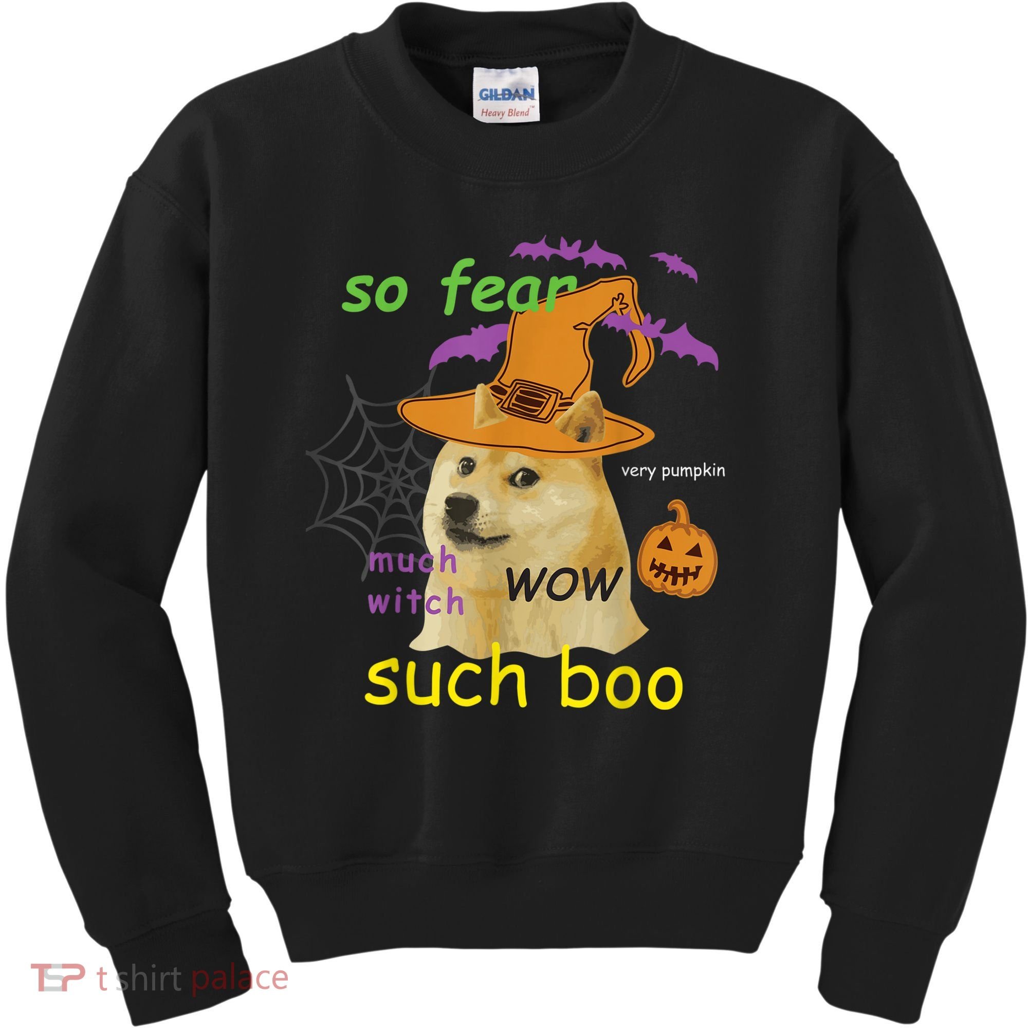 Halloween Doge Shirt Meme Costume Kids Sweatshirt