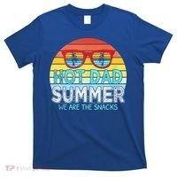 Hot Dad Summer Snacks With Chill Sunglass Vintage Apparel T-Shirt thumb 0