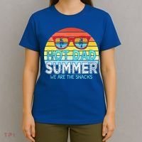Hot Dad Summer Snacks With Chill Sunglass Vintage Apparel T-Shirt thumb 4