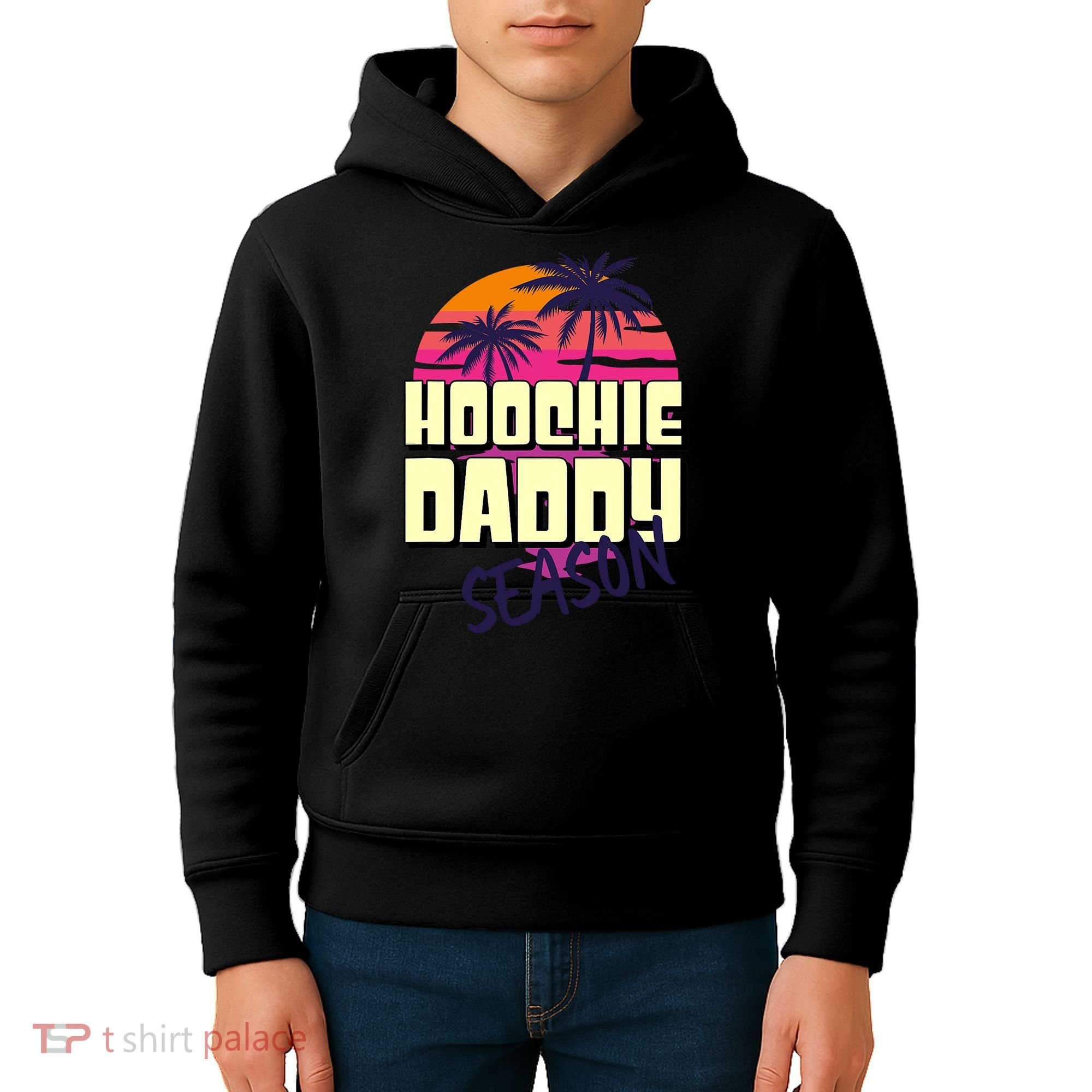 Hoochie Daddy Season Summer Beach Retro Father's Day Gift Kids Hoodie