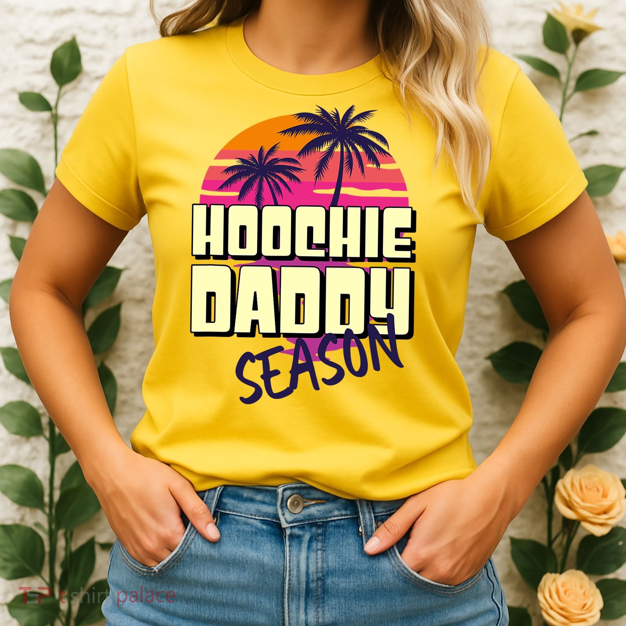 Hoochie Daddy Season Summer Beach Retro Father's Day Gift Women's T-Shirt