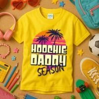 Hoochie Daddy Season Summer Beach Retro Father's Day Gift Kids T-Shirt thumb 3