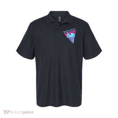 Hot Dad Summer Funny 80s Retro Riding Lawn Mower Polo