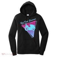 Hot Dad Summer Funny 80s Retro Riding Lawn Mower Women's Hoodie thumb 0