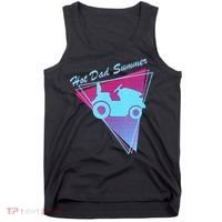 Hot Dad Summer Funny 80s Retro Riding Lawn Mower Tank Top thumb 0