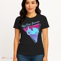 Hot Dad Summer Funny 80s Retro Riding Lawn Mower Women's T-Shirt thumb 4
