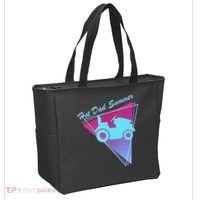 Hot Dad Summer Funny 80s Retro Riding Lawn Mower Tote Bag thumb 2