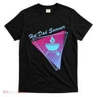 Hot Dad Summer Funny 80s Retro Vintage Charcoal Grill BBQ T-Shirt thumb 0