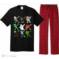 Halloween Dabbing Skeleton Witch And Monsters Pajama Set thumb 0