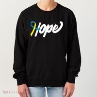 Hope Down Syndrome Awareness Ribbon Women's Sweatshirt thumb 0